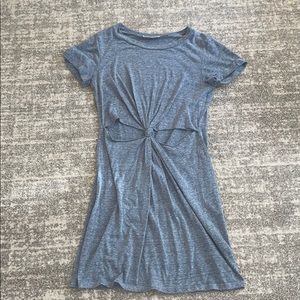 URBAN OUTFITTERS WOMENS XS T-SHIRT DRESS BLUE/GREY